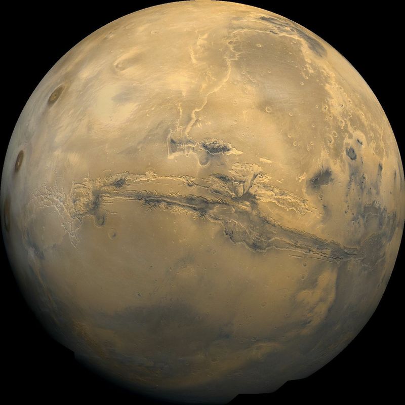 Mars and Valles
Marineris