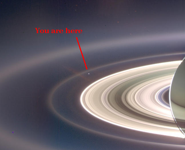 Earth Through Saturn’s
Rings
